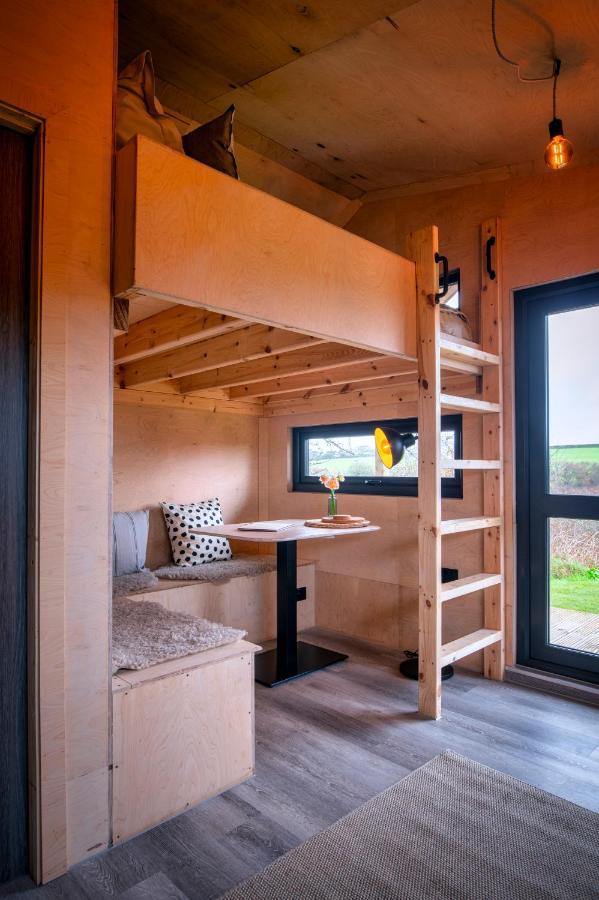 Luxury Glamping Cabin With Outdoor Bath On Cornish Flower Farm Truro Eksteriør billede
